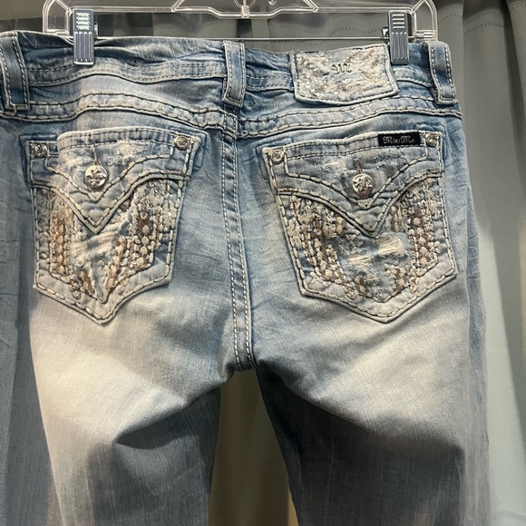 Miss Me Light Blue Flare Jeans - Picture 5 of 11